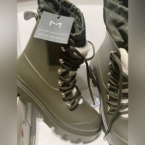 Marc Fisher Waterproof Lace-Up Lug Sole Boots