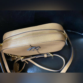 Tory Burch McGraw Camera Bag in Tiramisu - Timeless Style with Adjustable Strap