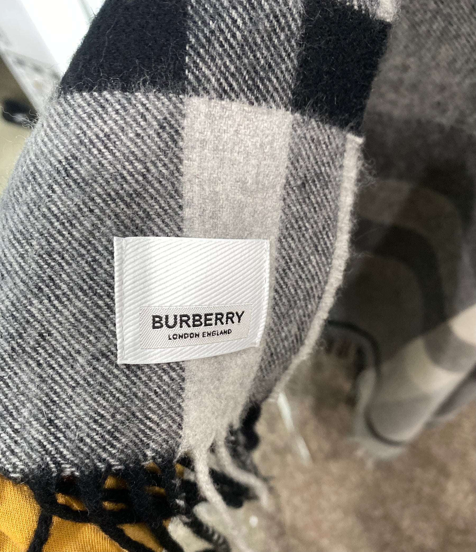 Burberry Check Cashmere Scarf