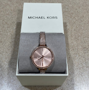 Michael Kors Jaryn Pave Bangle Watch 36mm | Sparkling Sunray Dial with Crystals