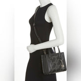 Karl Lagerfeld Paris Studded Small Tote/Crossbody | Signature Studded Elegance in Luxe Leather
