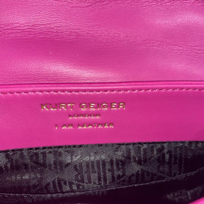 Kurt Geiger London Medium Kensington Crossbody | Jewel-Encrusted Eagle Elegance in Quilted Leather