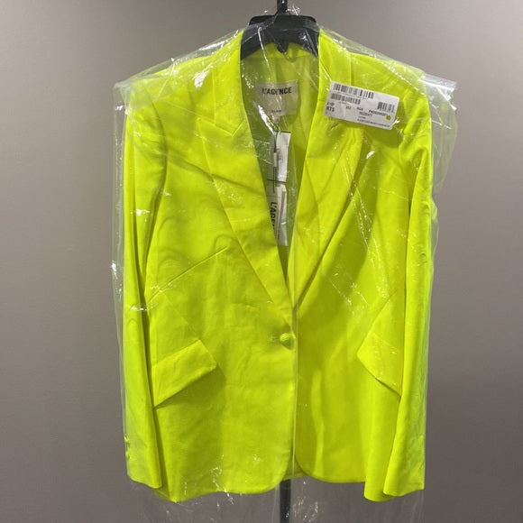 L’AGENCE Chamberlain Blazer | Exquisite Chartreuse Elegance with Strong Shoulders