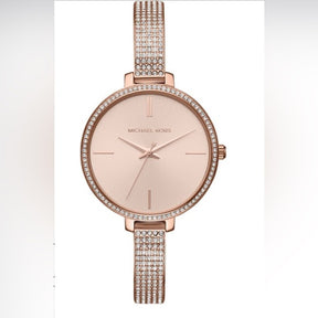 Michael Kors Jaryn Pave Bangle Watch 36mm - Timeless Elegance with Sparkling Crystals