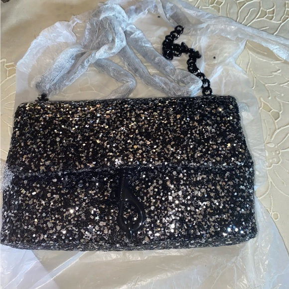 Rebecca Minkoff Edie Glitter Crossbody Bag - Gleaming Glamour for Date Night