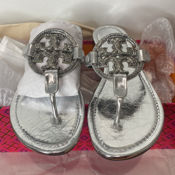Tory Burch Miller Medallion Thong Sandals | Iconic Medallion Elegance