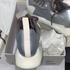 Y-3 Yohji Yamamoto 'Orisan' Sneakers | Futuristic Fusion in Silver and Cream