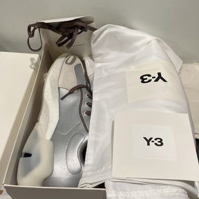 Y-3 Yohji Yamamoto 'Orisan' Sneakers | Futuristic Fusion in Silver and Cream