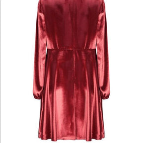 RED VALENTINO Red Velvet Keyhole Dress | Chic Elegance in Super Soft Velvet