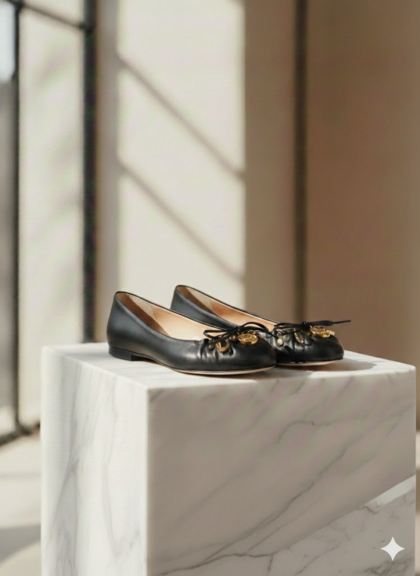 Calvin Klein Women's Pointed Toe Ballet Flats