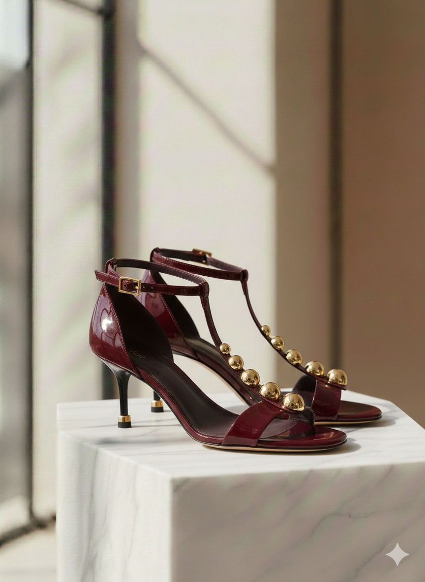 Badgley Mischka Crystal Embellished Satin Heels