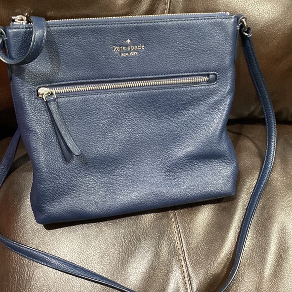 m_64947834eb7e7abc9cf48920 Kate Spade New York Blue Leather Crossbody Bag & Matching Wallet Set