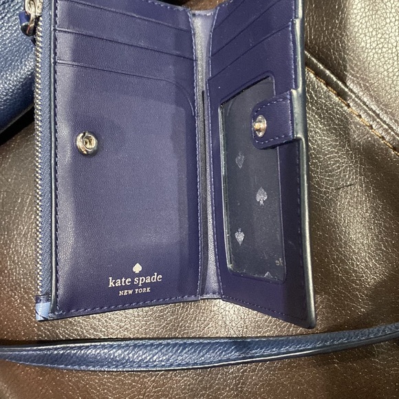 m_6494785024237a5911aa21bd Kate Spade New York Blue Leather Crossbody Bag & Matching Wallet Set