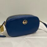 Michael Kors Blue Leather Crossbody Bag