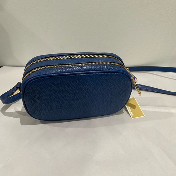 Michael Kors Blue Leather Crossbody Bag