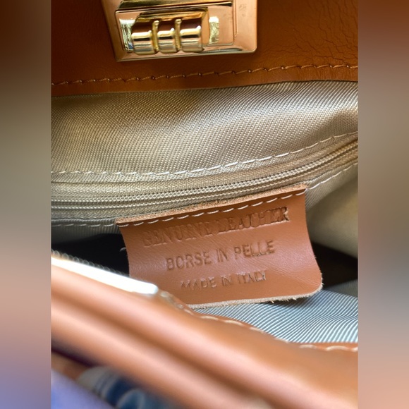Italian Genuine Leather Top Handle Bag
