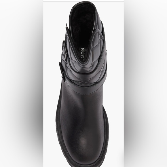 Kurt Geiger London Kingston Quilted Leather Moto Boots