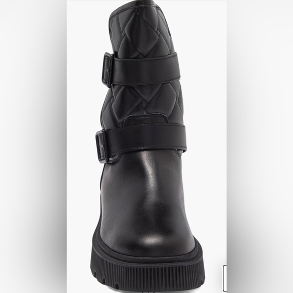 Kurt Geiger London Kingston Quilted Leather Moto Boots