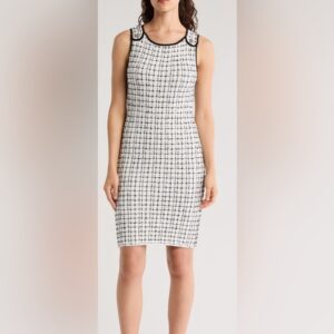 Alice + Olivia Women’s Monochrome Tweed Mini Dress