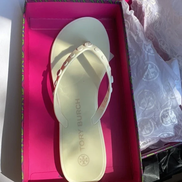 Tory Burch Studded Jelly Thong Sandals