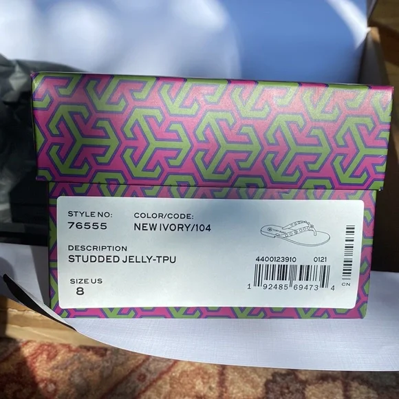 Tory Burch Studded Jelly Thong Sandals