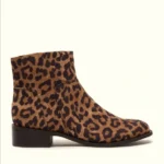 Franco Sarto Leopard Print Ankle Boots