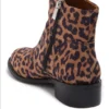 Franco Sarto Leopard Print Ankle Boots