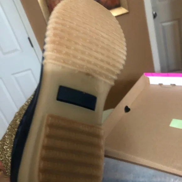 Sugar Women's Gold Glitter Duck Boots