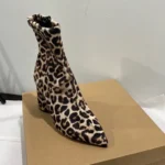 Steve Madden Leopard Print Pointed Toe Boots