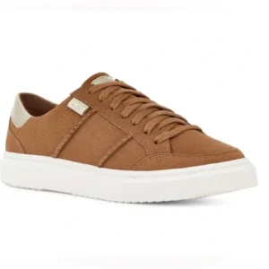 UGG Alameda Lace-Up Sneakers in Chestnut Gold