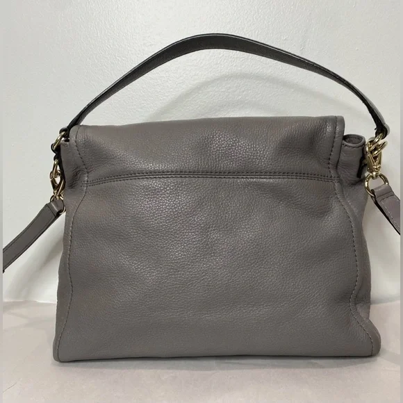 Kate Spade New York Gray Leather Top Handle Crossbody
