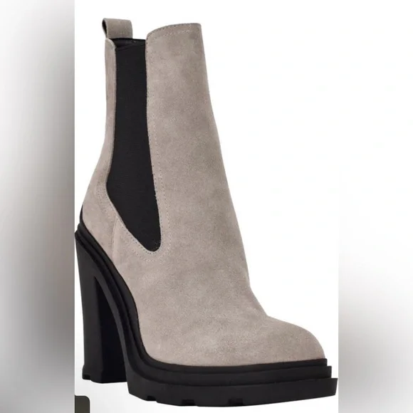 Marc Fisher Ramiro Leather Lug Sole Bootie