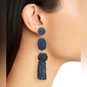BaubleBar Crystal Fringe Linear Drop Earrings