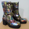 Steve Madden Klayton Comic Print Platform Boots