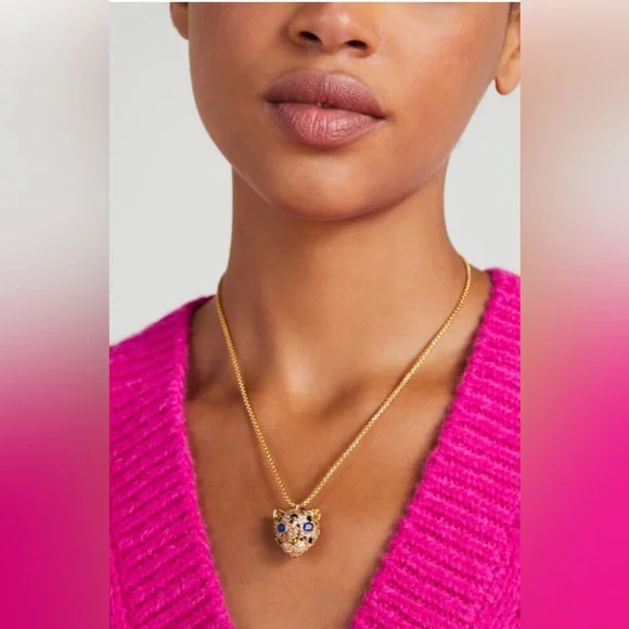 Kate Spade Leopard Pendant Necklace