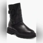 Kurt Geiger London Kingston Quilted Leather Moto Boots