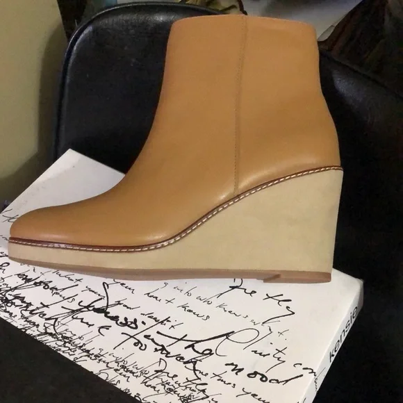 Kensie Hatley Women's Wedge Booties