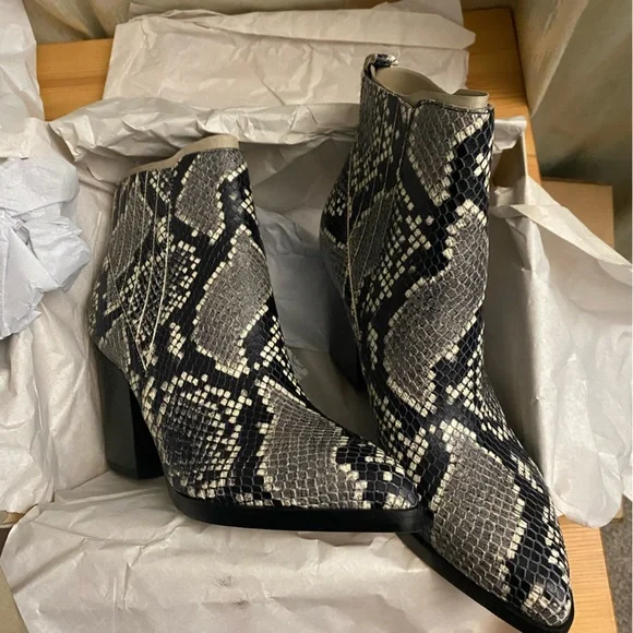 m_wp_66e9e45087aeb60e5d3cdb8e Marc Fisher LTD Alva Pointed Toe Block Heel Booties - Snake Print