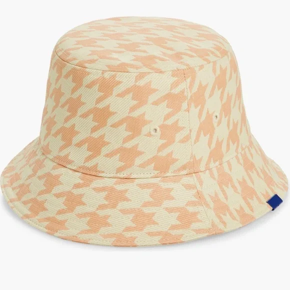 m_wp_66fe0f00d399ffcd827ba52f Burberry Houndstooth Cotton Bucket Hat