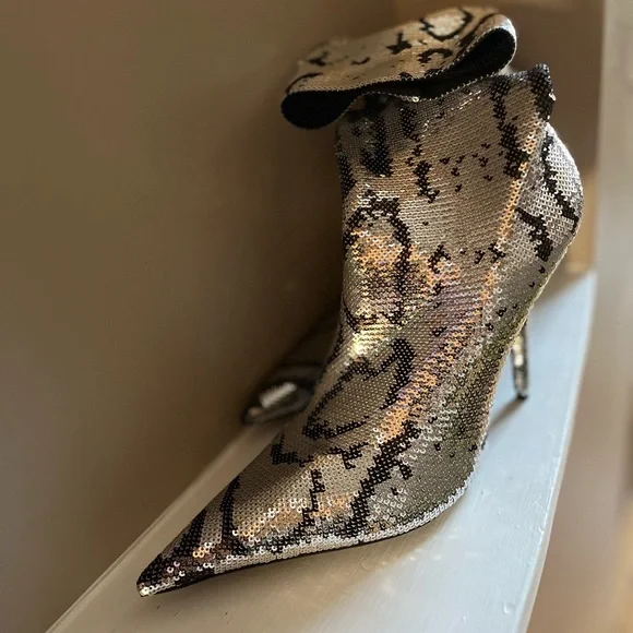 Balenciaga Sequin Knife Sock Booties