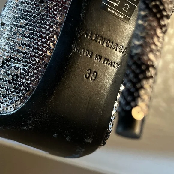 Balenciaga Sequin Knife Sock Booties