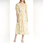 Faithfull the Brand Floral Midi Dress