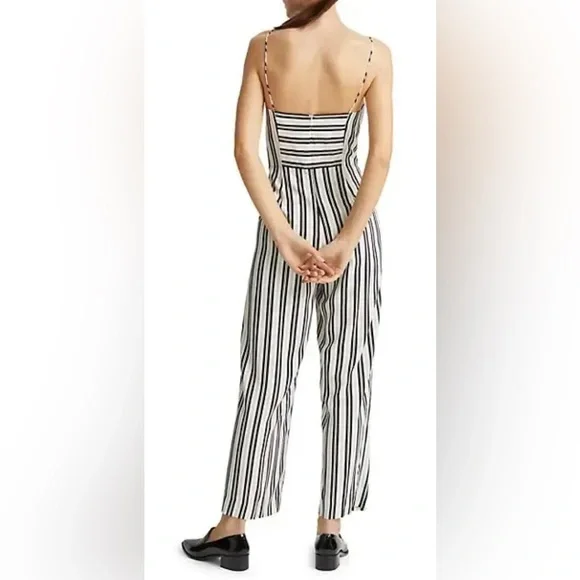 Club Monaco Women’s Bar Stripe Jumpsuit
