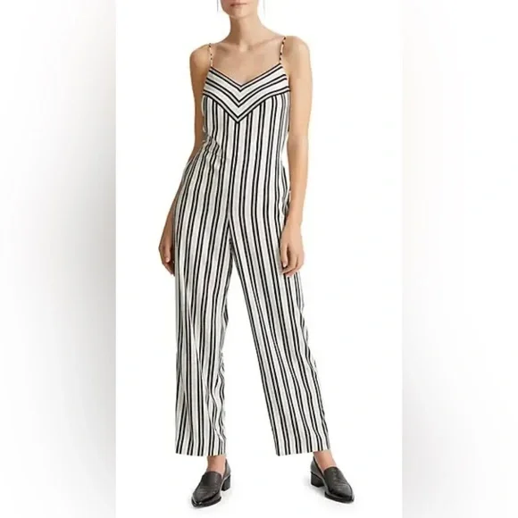 Club Monaco Women’s Bar Stripe Jumpsuit