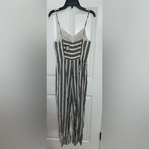 Club Monaco Women’s Bar Stripe Jumpsuit