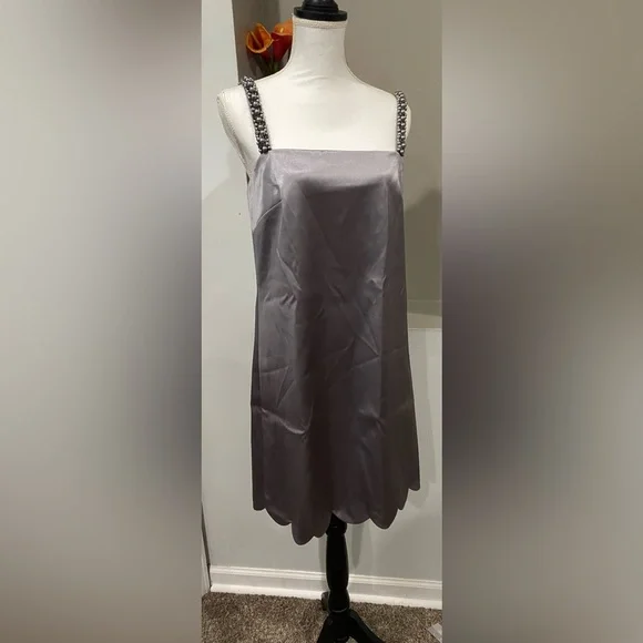 Kate Spade Pearl Pave Strap Sleeveless Shift Dress