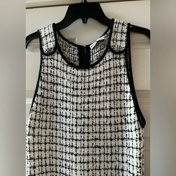 Alice + Olivia Women’s Monochrome Tweed Mini Dress