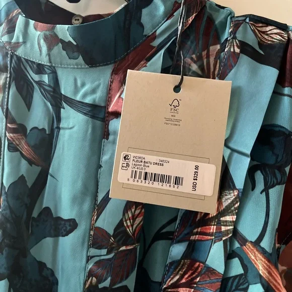 AllSaints Blue and Red High Dress