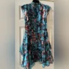 AllSaints Blue and Red High Dress