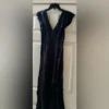Rails Nat Black Satin Midi Dress Neck Slip Dress